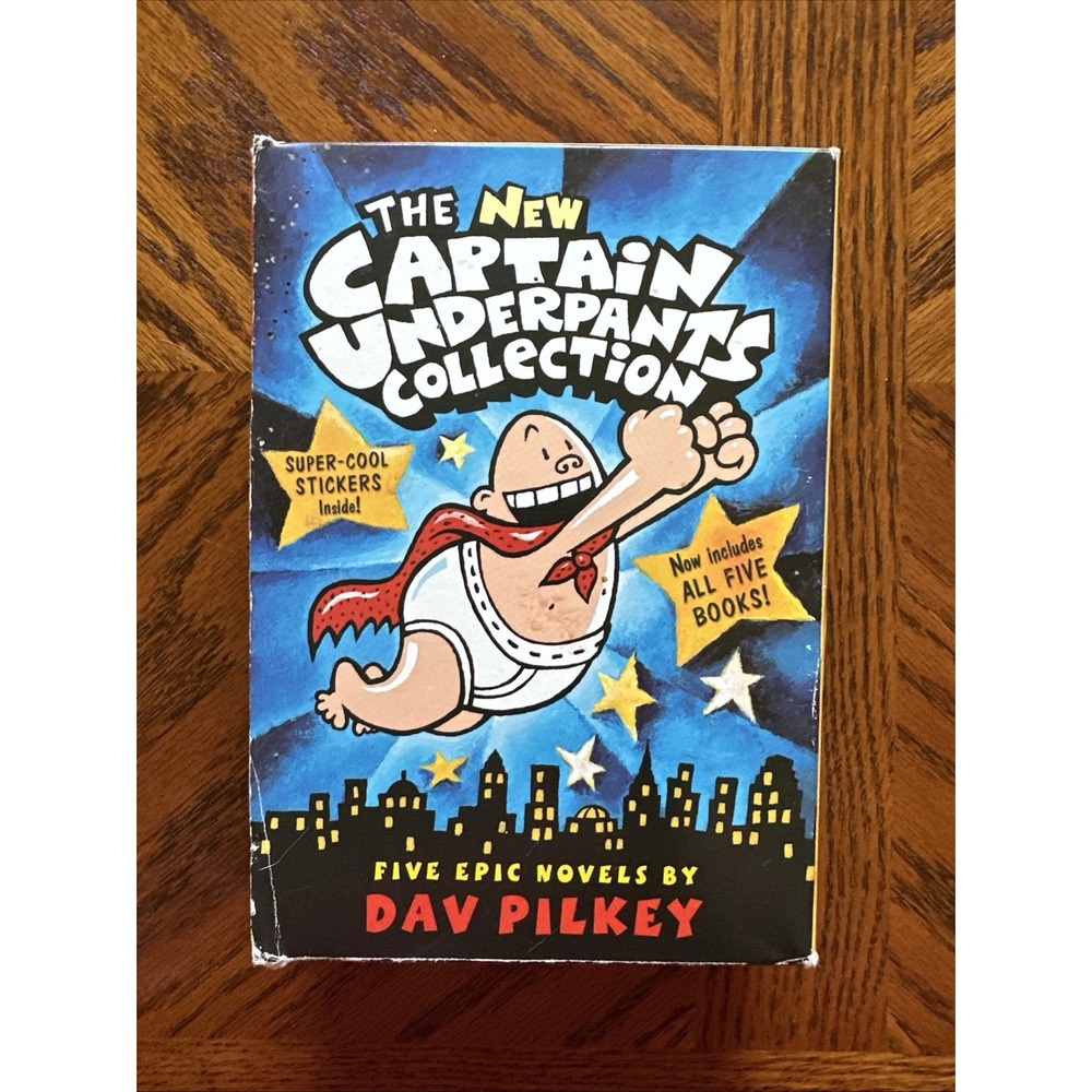 The New Captain Underpants Collection Five Epic Novels By Dav Pilkey